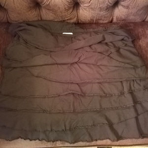 Cute black ruffle skirt